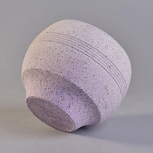 Wholesales emtpy round colorful candle concrete jar holders 8oz 10oz 14oz