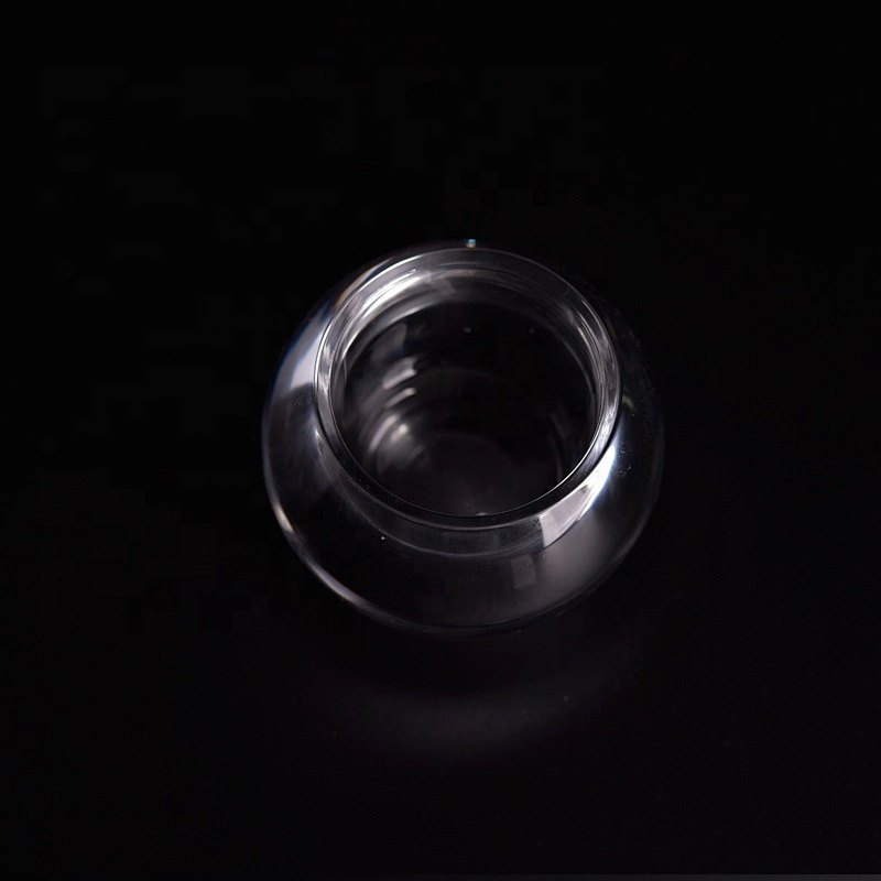 Clear customized candle jar glass candle tins wholesales