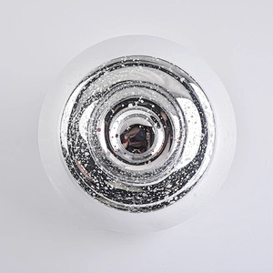 round silver glass candle container mercury glass jars for candle making
