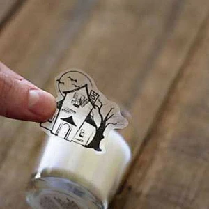 customized adhesive label sticker for glass