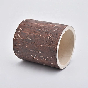 wholesale Retro tree decoration cement candle holder for centerpieces weddings
