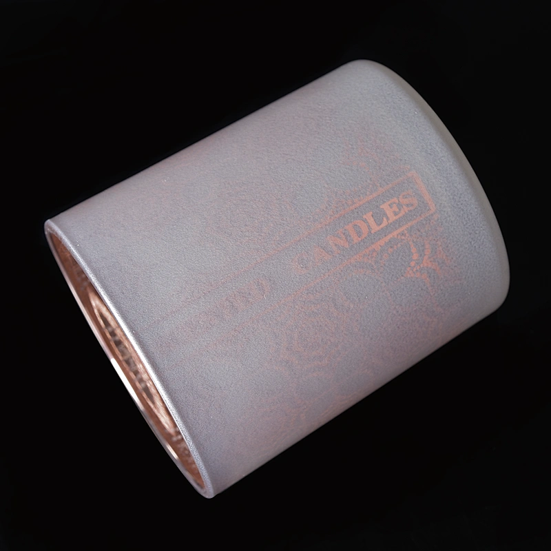 Good price cylinder spray empty luxurious glass candle containers for making candles