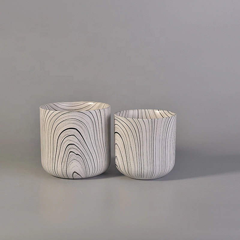 Unique decorative ceramic candle jar  table use