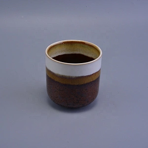 400ml Machine blown ceramic candle holder exporters