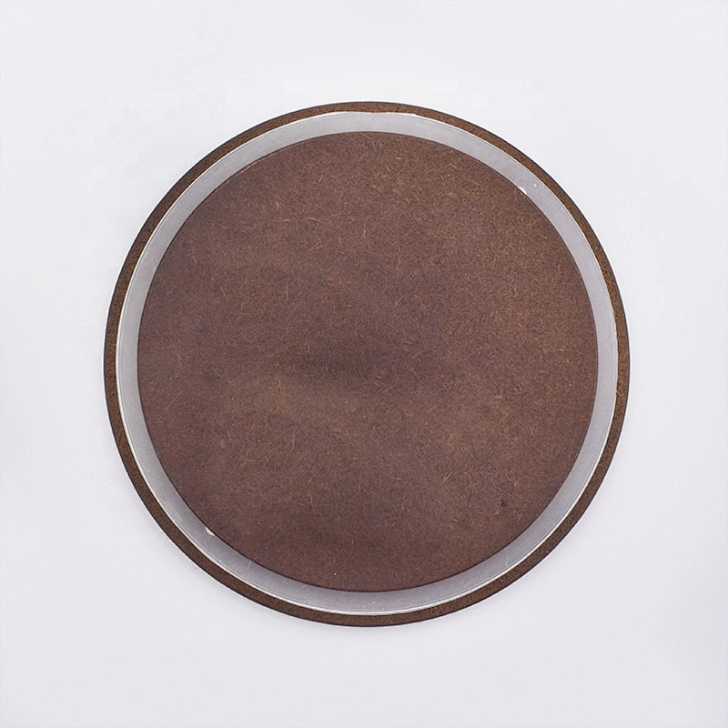 Circle recycled wood lid for candle jar tea cup wholesales