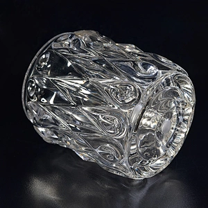 450ml Personalized Glass luxury candle Holder home Decor wholesale