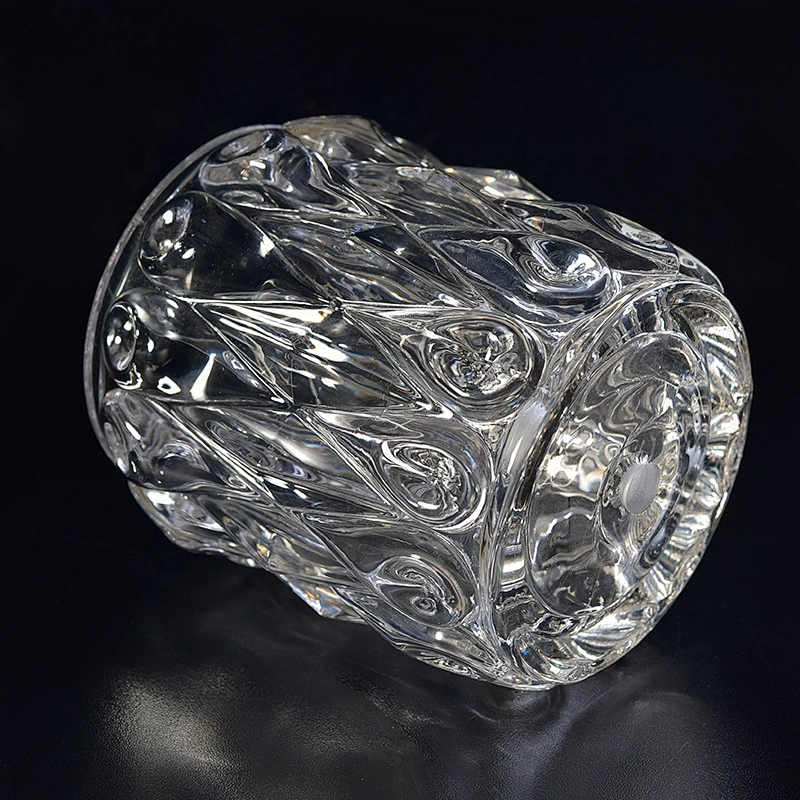 450ml Personalized Glass luxury candle Holder home Decor wholesale