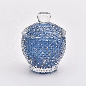 170ML Luxury Glass Candle Jar Holder with Lid