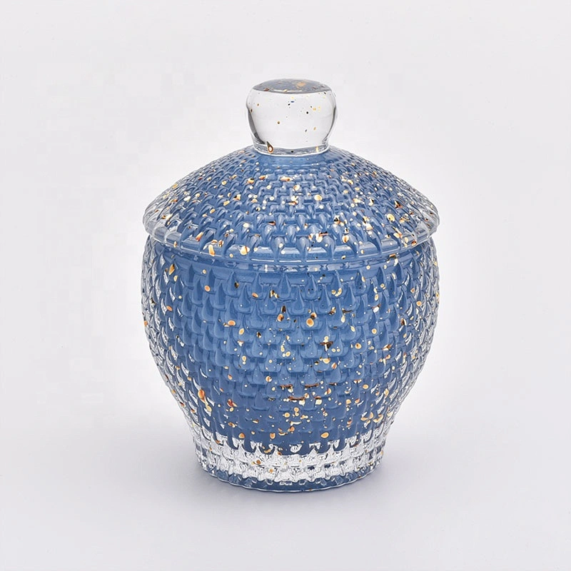 170ML Luxury Glass Candle Jar Holder with Lid