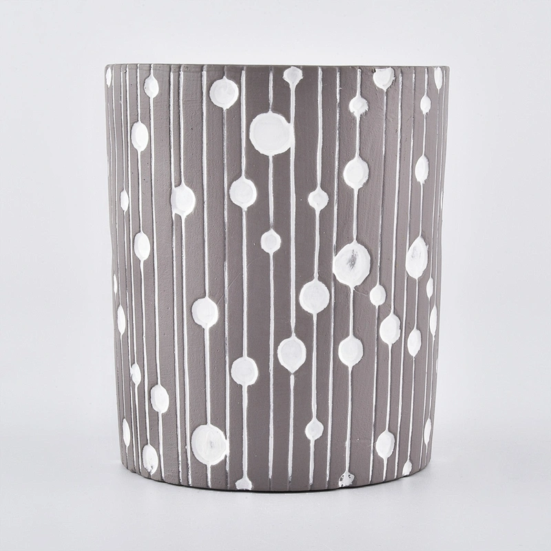unique concrete candle jars wholesale