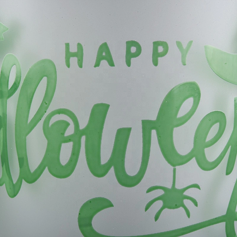 Sunny halloween matte custom candle glass jars wholesales