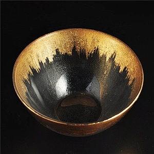 Gold foiling glass candle holders home decoration wholesale