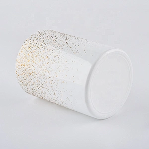 matte white glass candle jars in bulk