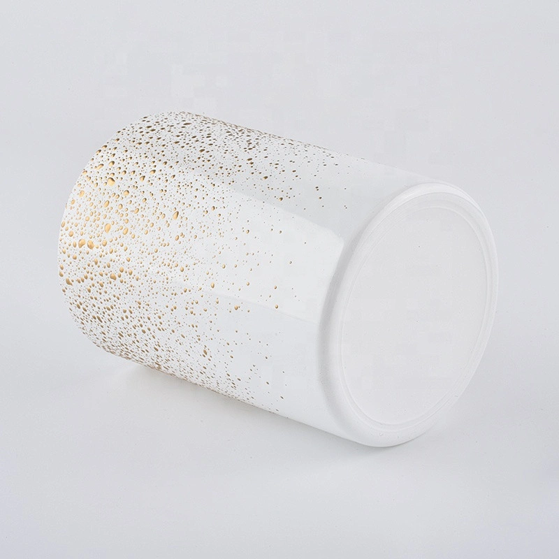 matte white glass candle jars in bulk