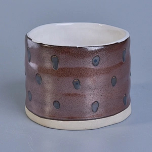 Amber candle holder ceramic home decoration wholesales