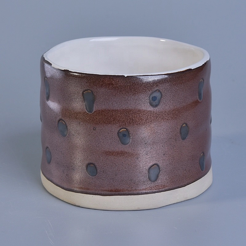 Amber candle holder ceramic home decoration wholesales