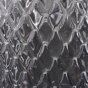 Clear crystal embossed candle cup glass candle bottle centerpieces for wedding table