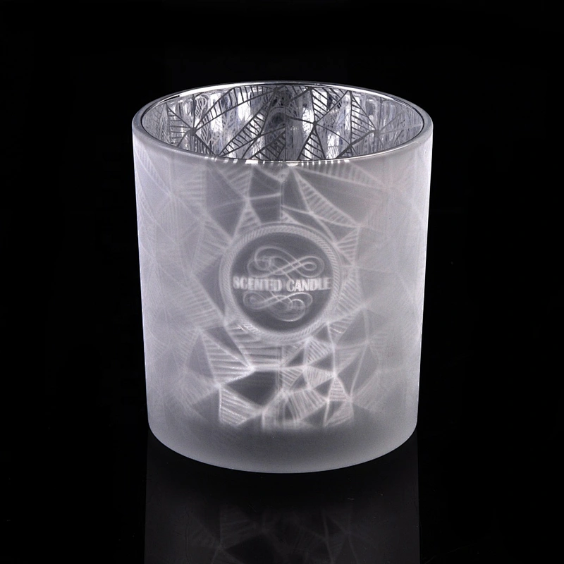 8oz 10oz Sunny Luxury white scented glass candle jar for home decor