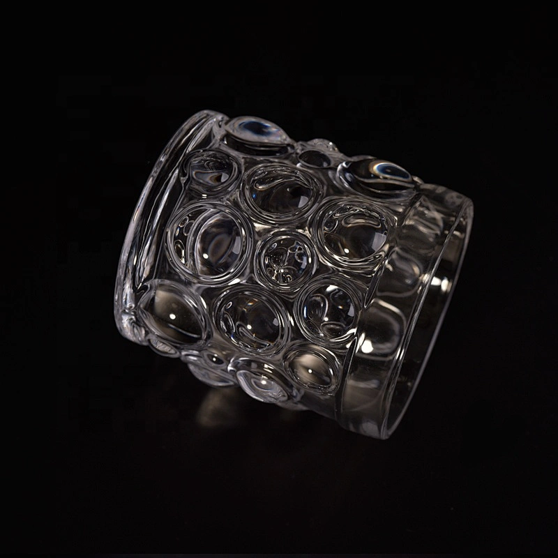 Clear custom candle holder glass candle cups supplier