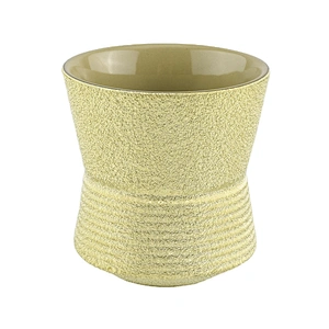 Sunny Luxury gold electroplating custom ceramic candle jar holder 10oz 20oz