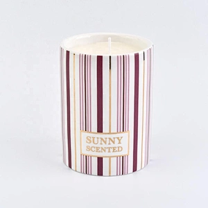 Sunny scented color ceramic candle jars