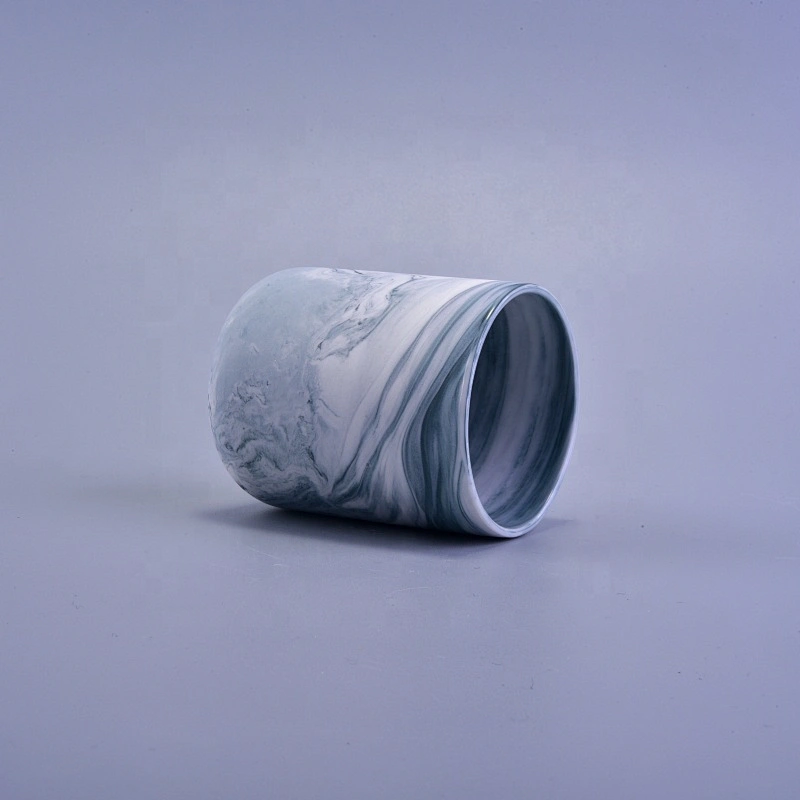 Hurricane ceramic candle jar handmade wholesales