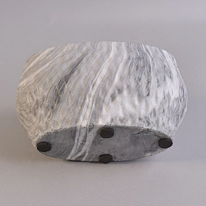 Oval cement candle jar custom supplier
