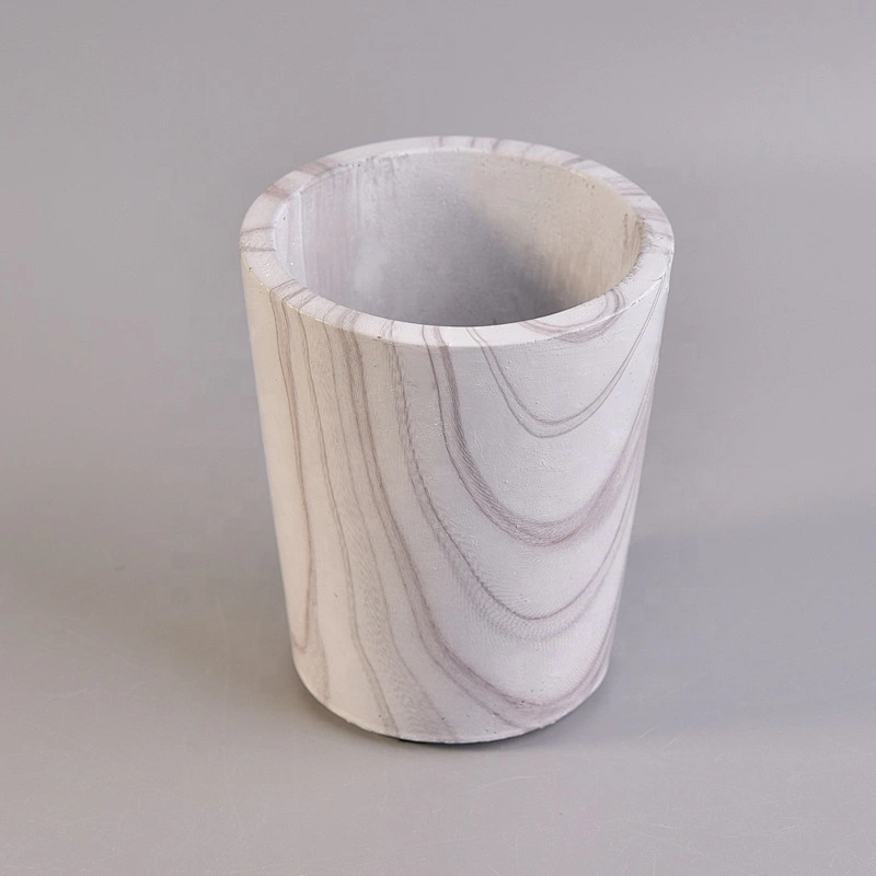Hurricane concrete candle holder polymer clay candle jars wholesales