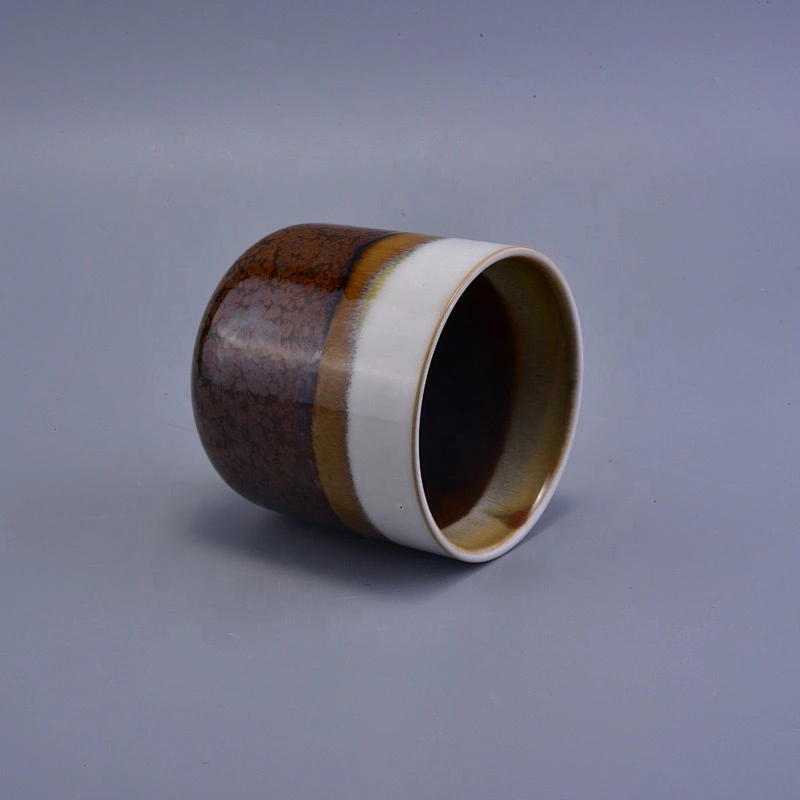 400ml Machine blown ceramic candle holder exporters