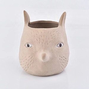 Animal-shape ceramic votive candle jars customized candle holders home decor wholesale