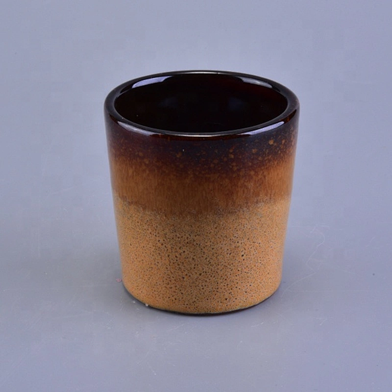 200ml Amber ceramic candle holder wholesales