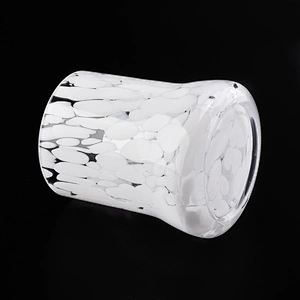 elegant candle jars pure white glass candle vessel