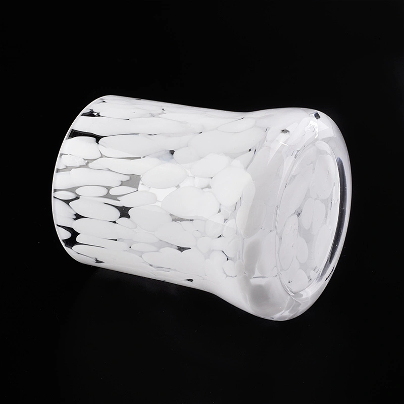 elegant candle jars pure white glass candle vessel