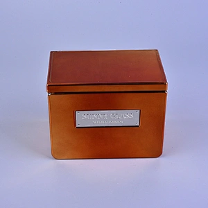 10oz 12oz 16oz Sunny luxury empty gold tealight glass candle jars with lids
