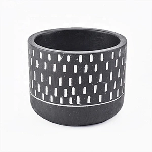 400ml round cement candle holders handmade candle jar party decoration