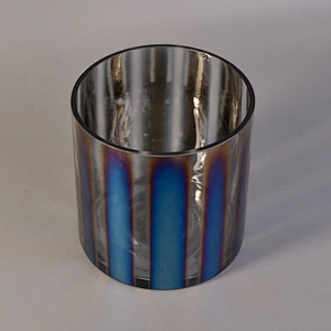 Transparent electroplating spraying church Glass Candle container votive candle Holder home Decorative use Wholesales