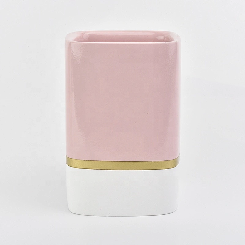 PU coating concrete candle containers