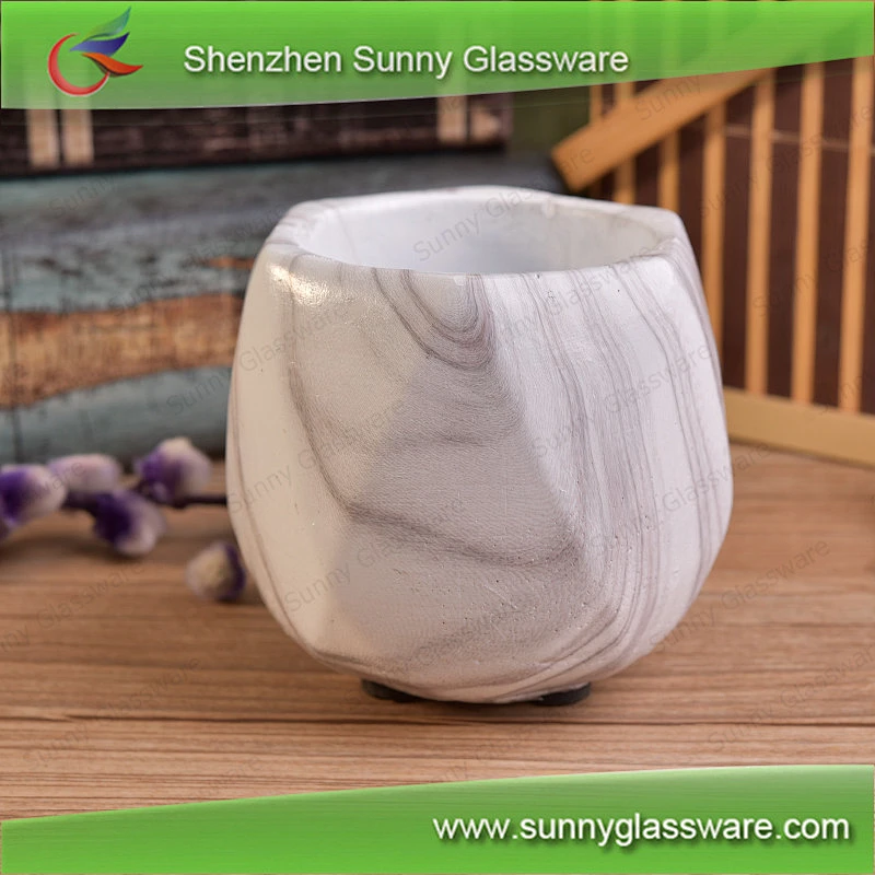 Geo cut cement candle jar making supplies