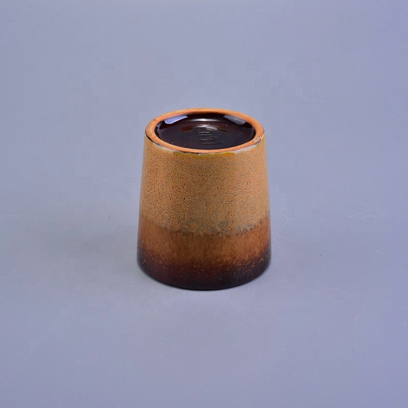 200ml Amber ceramic candle holder wholesales