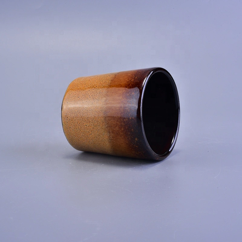 200ml Amber ceramic candle holder wholesales