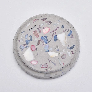Wholesales round Custom concrete lid for candle jars