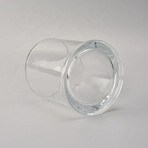 Transparent glass candle holders home decor