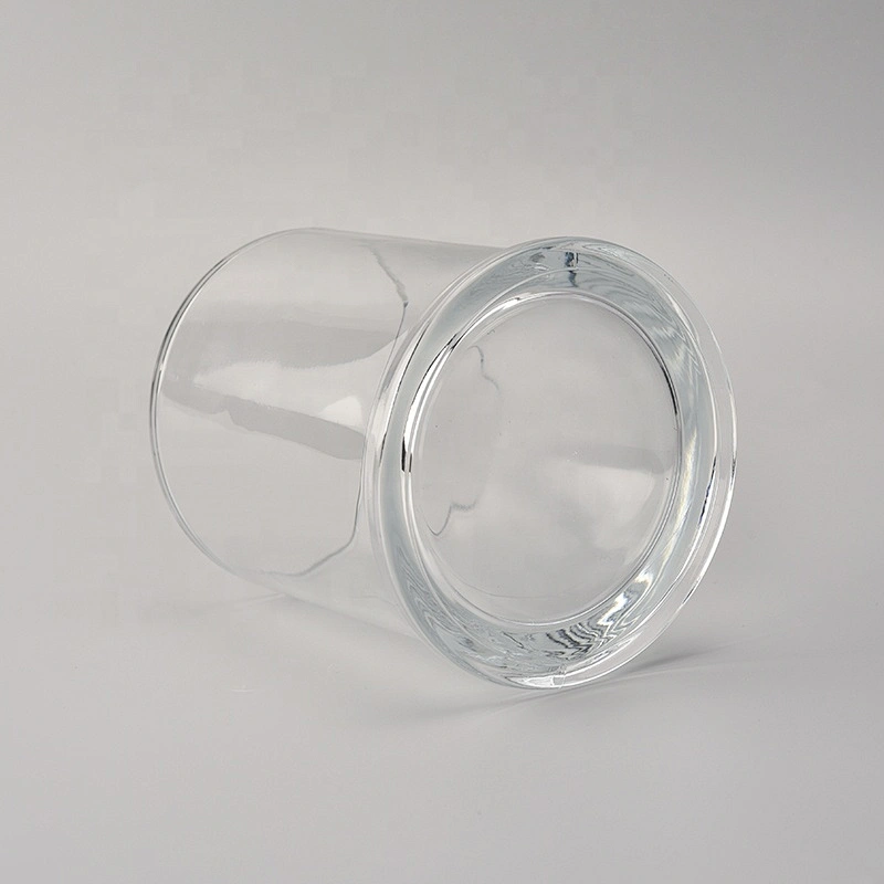 Transparent glass candle holders home decor