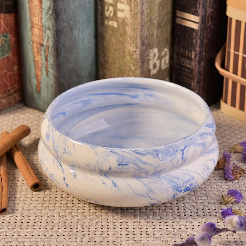 Vintage ceramic votive candle vessel customized candle holders home decor in bulk