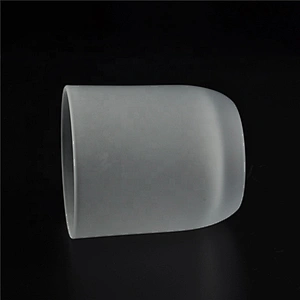 Round Bottom Custom Frosted Glass Candle Jars