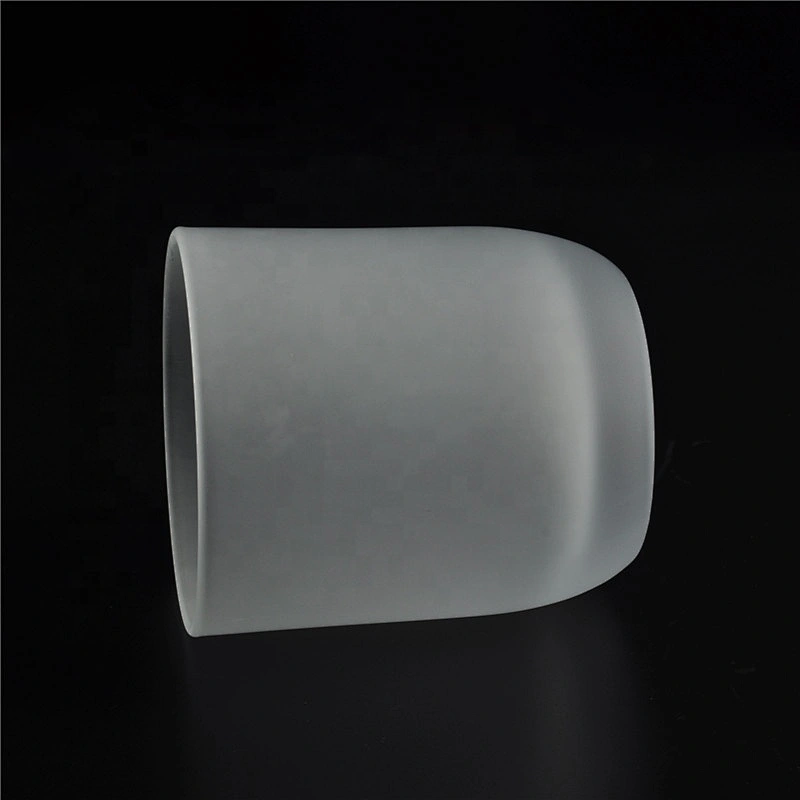 Round Bottom Custom Frosted Glass Candle Jars