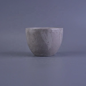 10oz 20oz Suppliers decorative grey candle ceramic jar