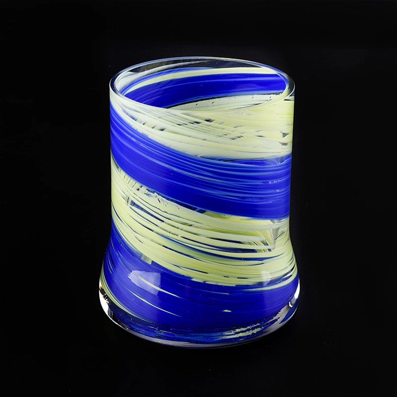 395ML Glass Candle Jar for Decor Blue