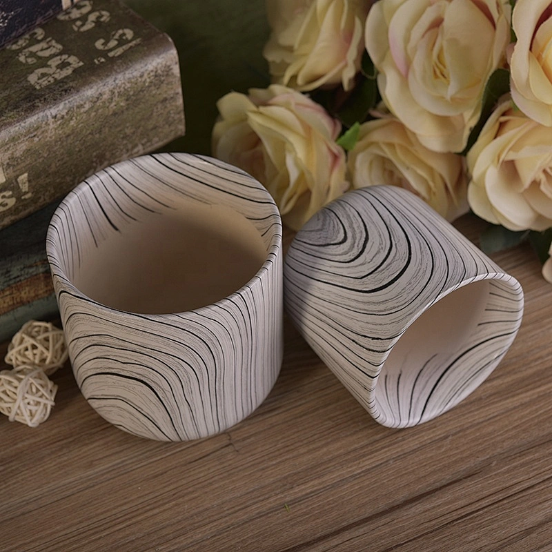 Unique decorative ceramic candle jar  table use