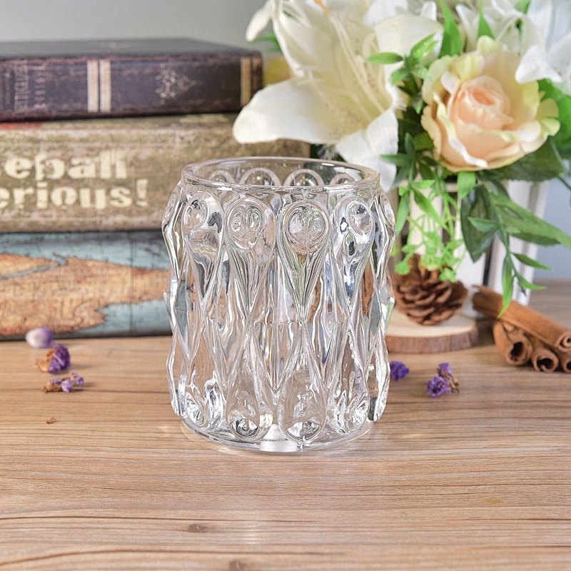 450ml Personalized Glass luxury candle Holder home Decor wholesale